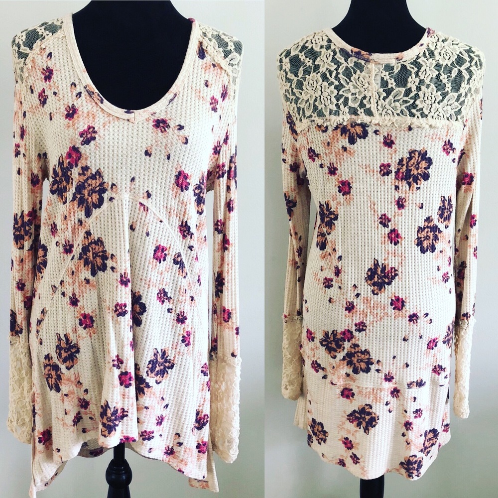 AMERICAN RAG LONG THERMAL WITH LACE